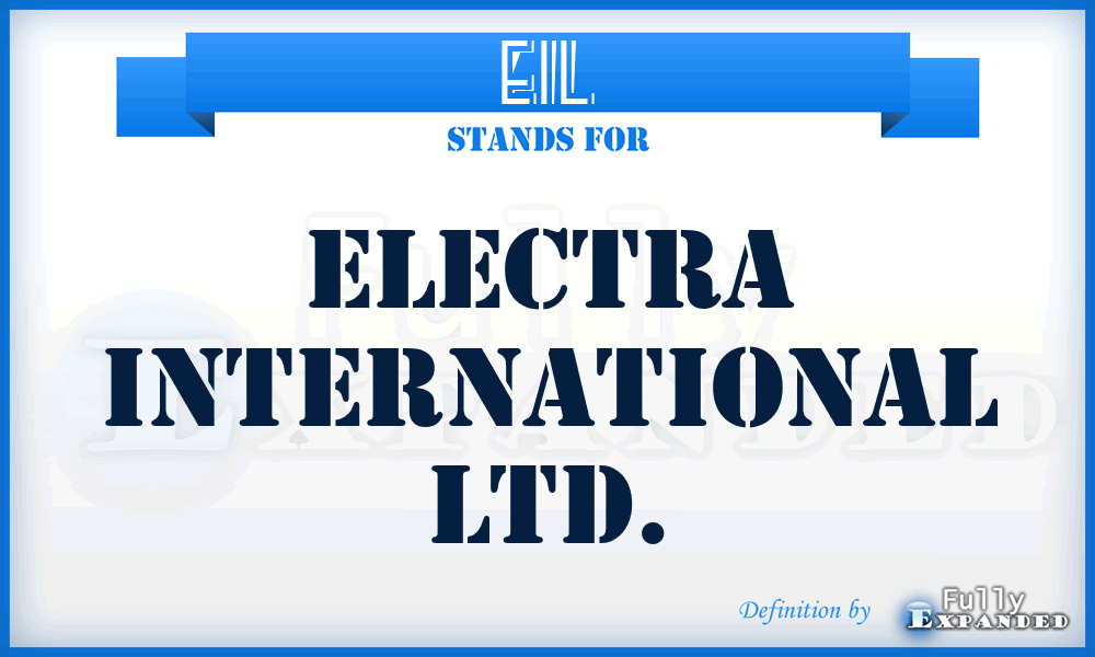 EIL - Electra International Ltd.