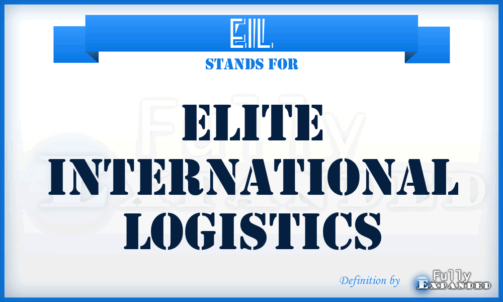 EIL - Elite International Logistics