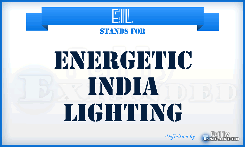 EIL - Energetic India Lighting