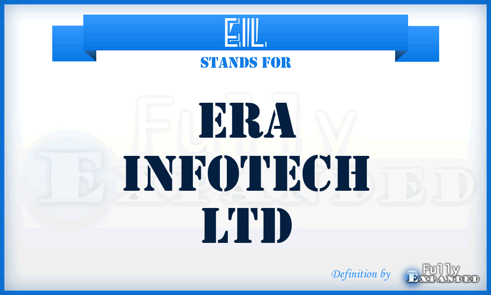 EIL - Era Infotech Ltd