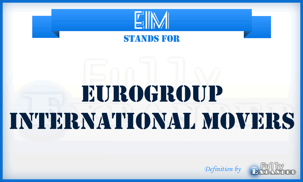 EIM - Eurogroup International Movers