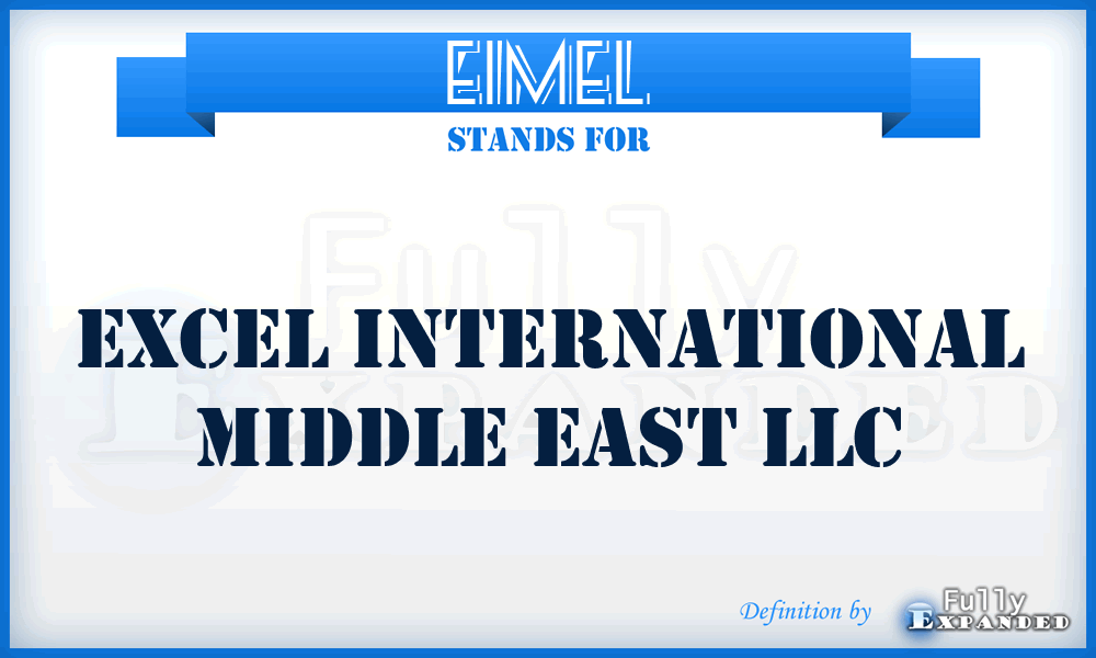 EIMEL - Excel International Middle East LLC