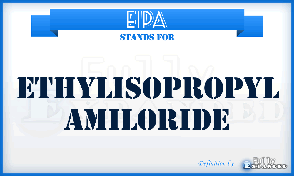 EIPA - ethylisopropyl amiloride