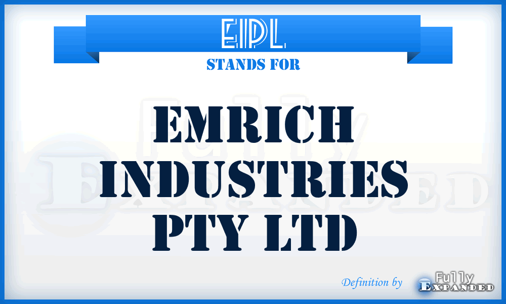 EIPL - Emrich Industries Pty Ltd