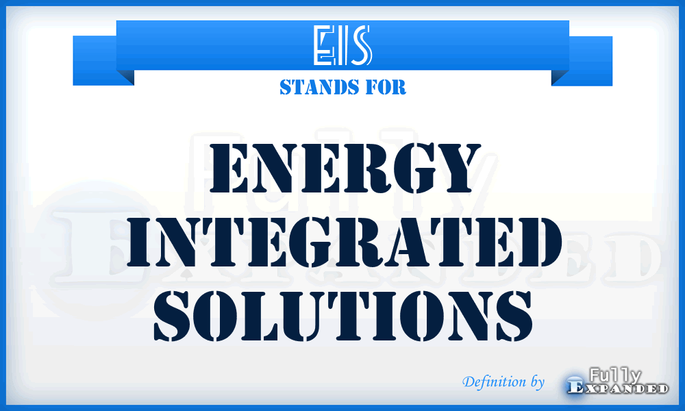 EIS - Energy Integrated Solutions