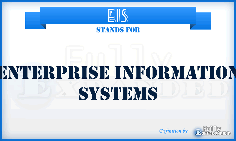 EIS - Enterprise Information Systems