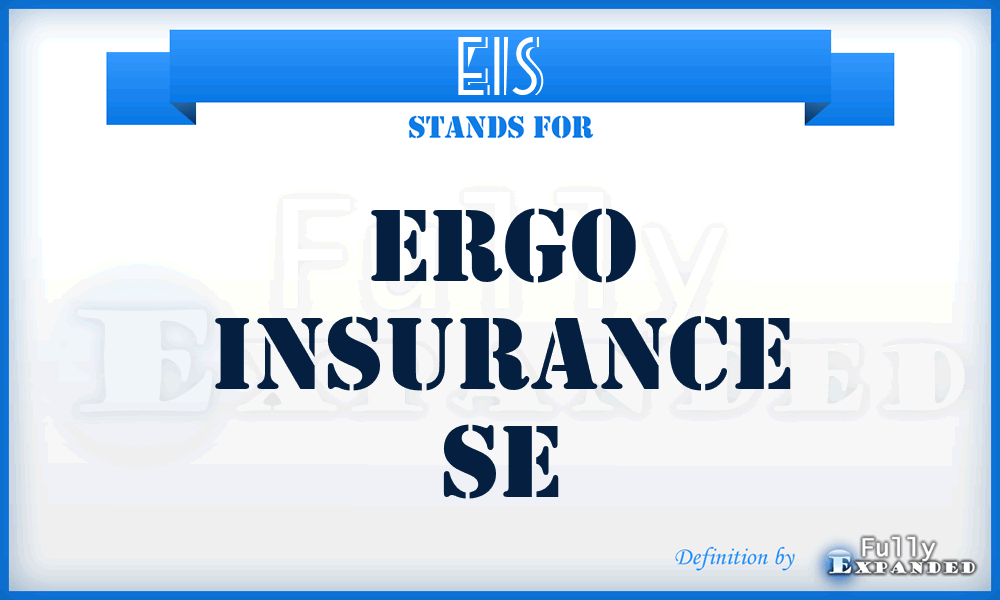 EIS - Ergo Insurance Se