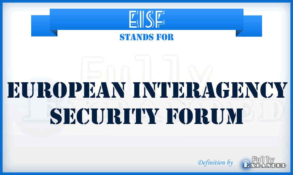 EISF - European Interagency Security Forum