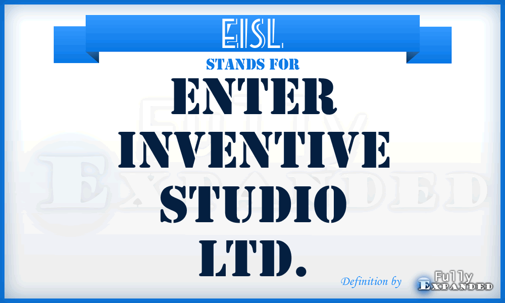 EISL - Enter Inventive Studio Ltd.