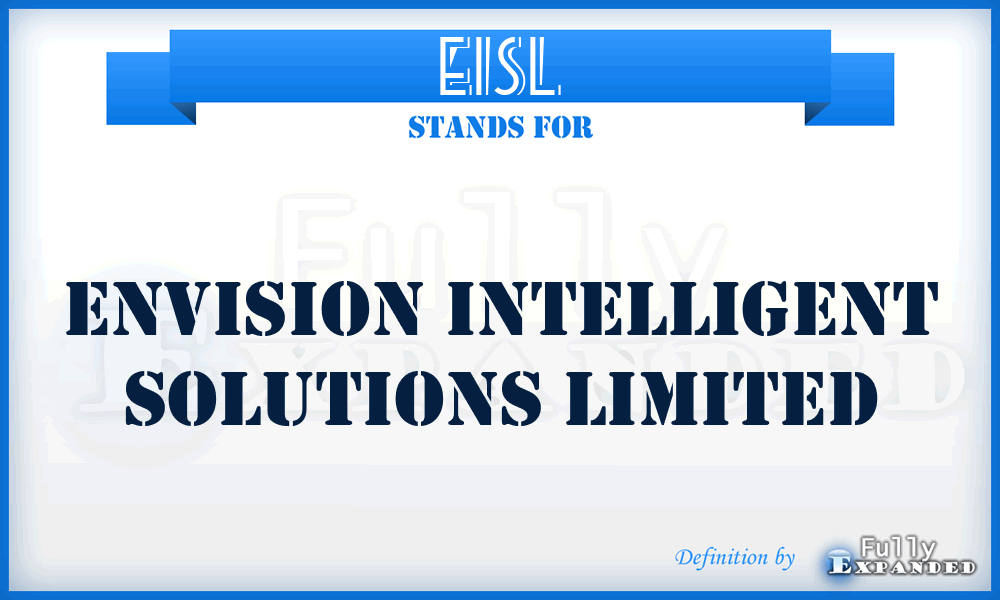 EISL - Envision Intelligent Solutions Limited