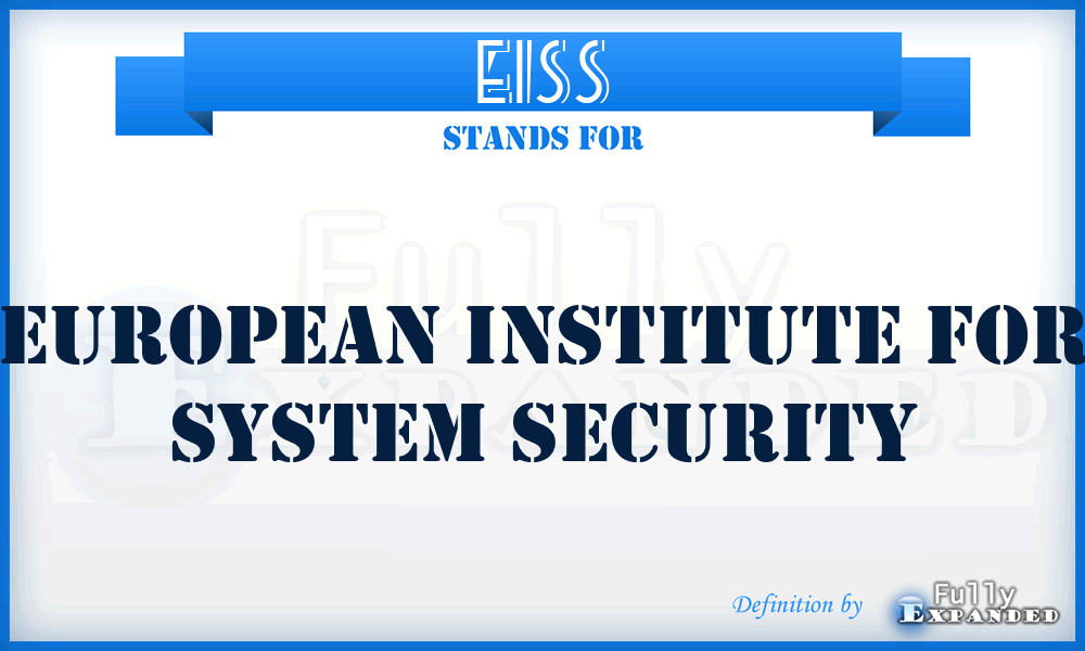 EISS - European Institute For System Security