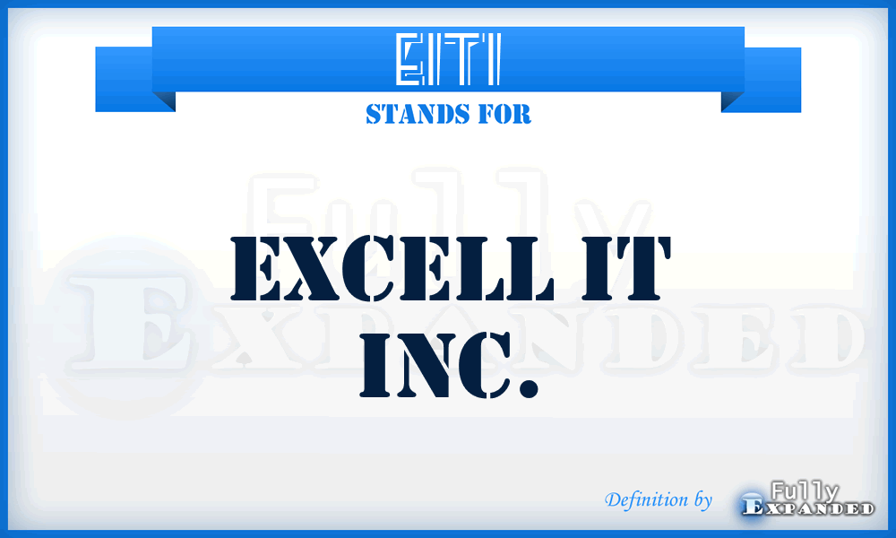 EITI - Excell IT Inc.