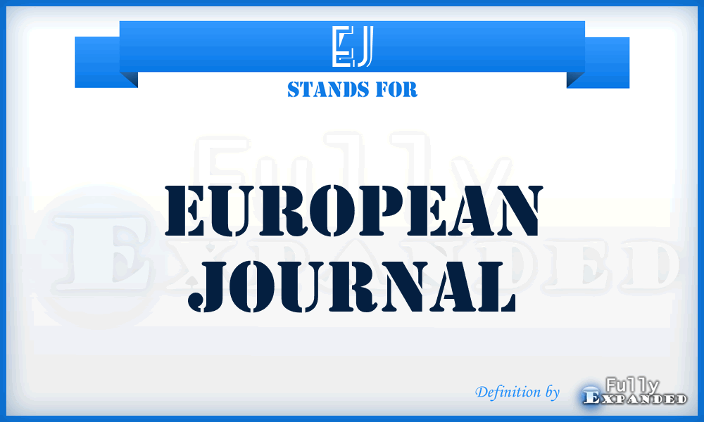 EJ - European Journal
