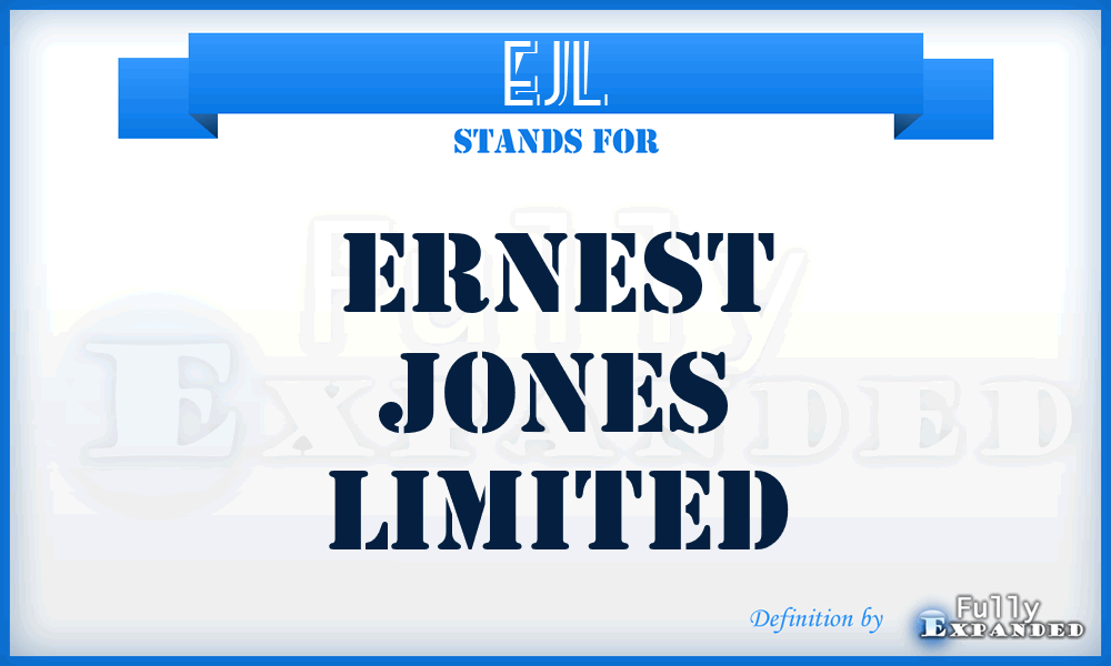 EJL - Ernest Jones Limited