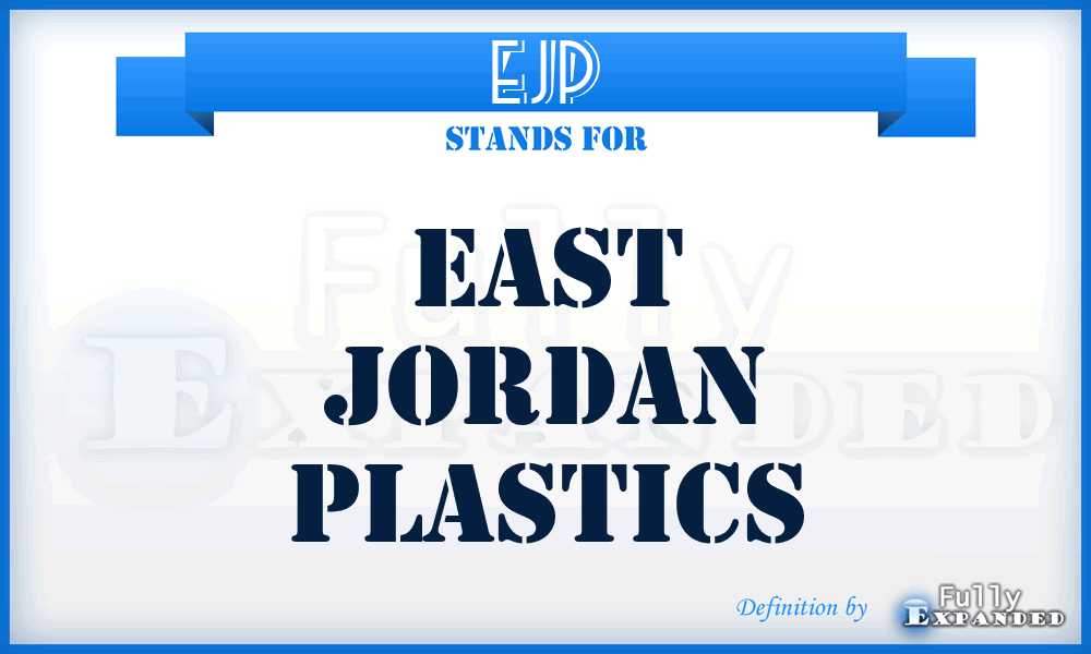 EJP - East Jordan Plastics