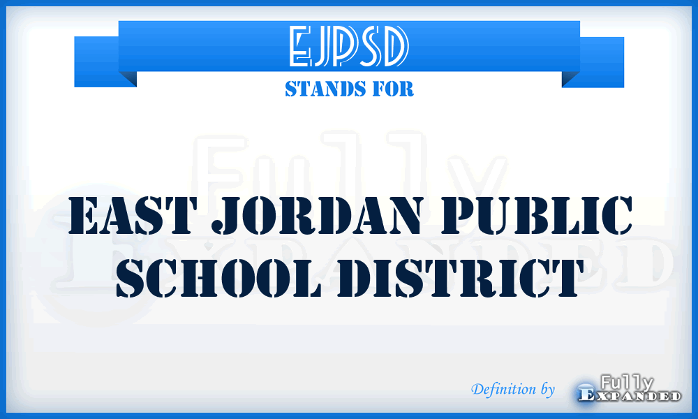 EJPSD - East Jordan Public School District