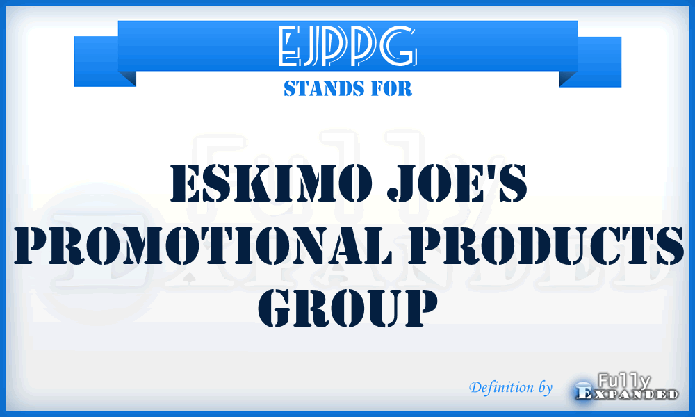 EJPPG - Eskimo Joe's Promotional Products Group