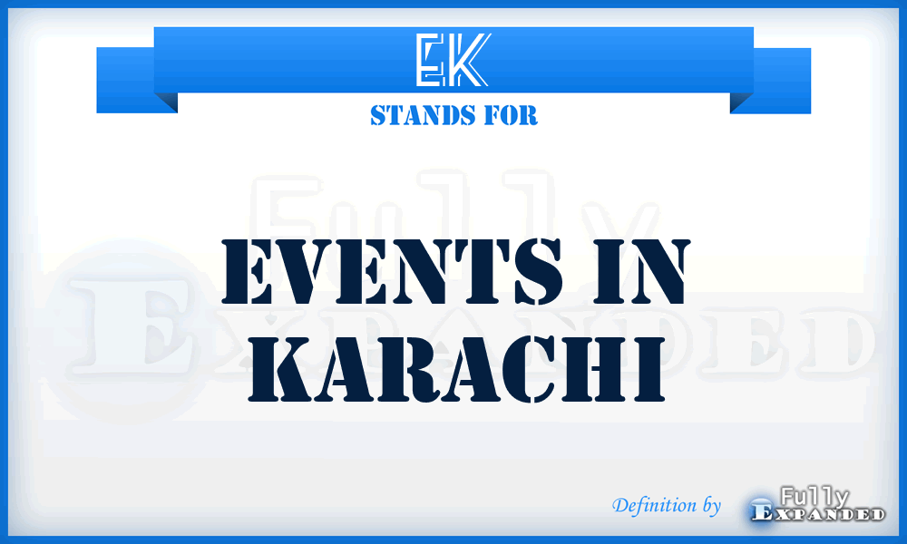 EK - Events in Karachi
