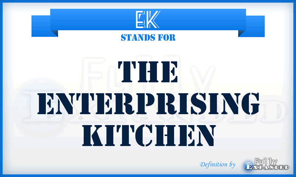 EK - The Enterprising Kitchen