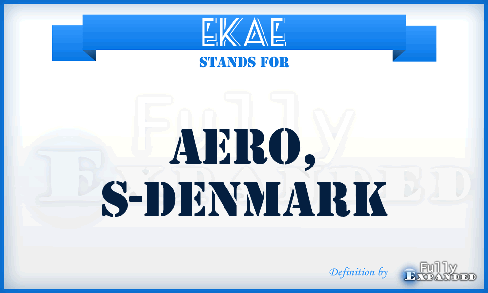 EKAE - Aero, S-Denmark