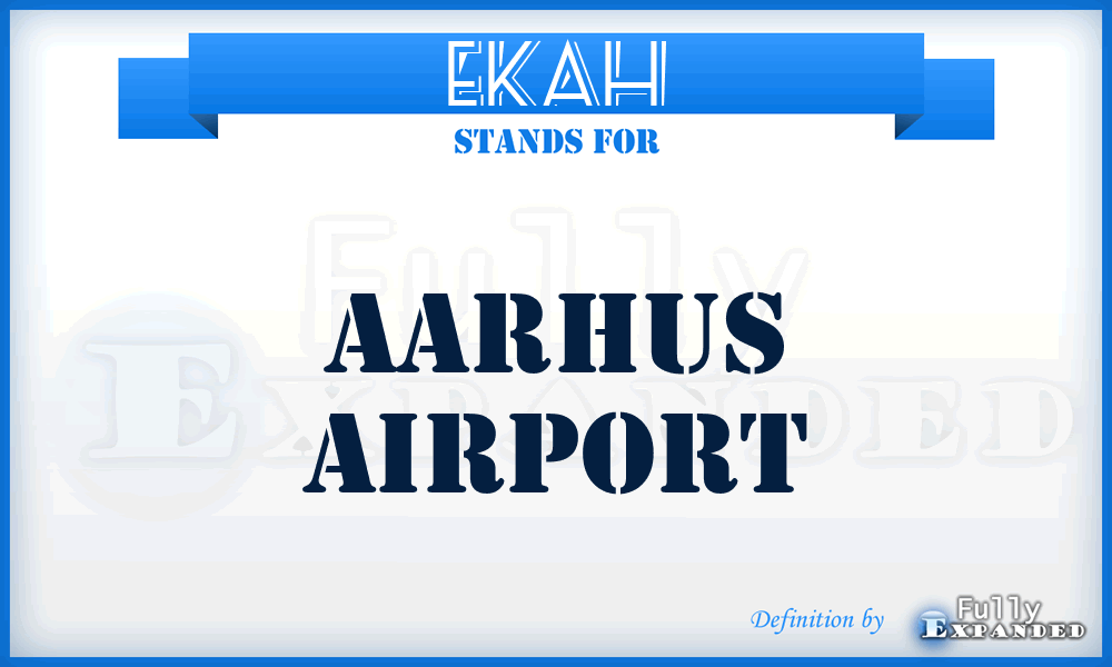 EKAH - Aarhus airport