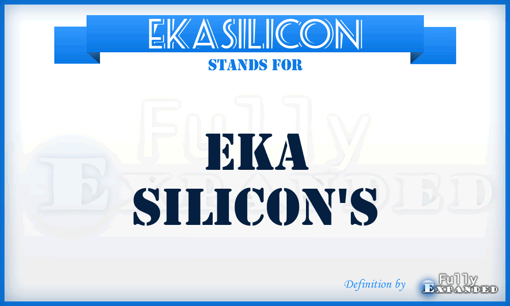 EKASILICON - eka silicon's