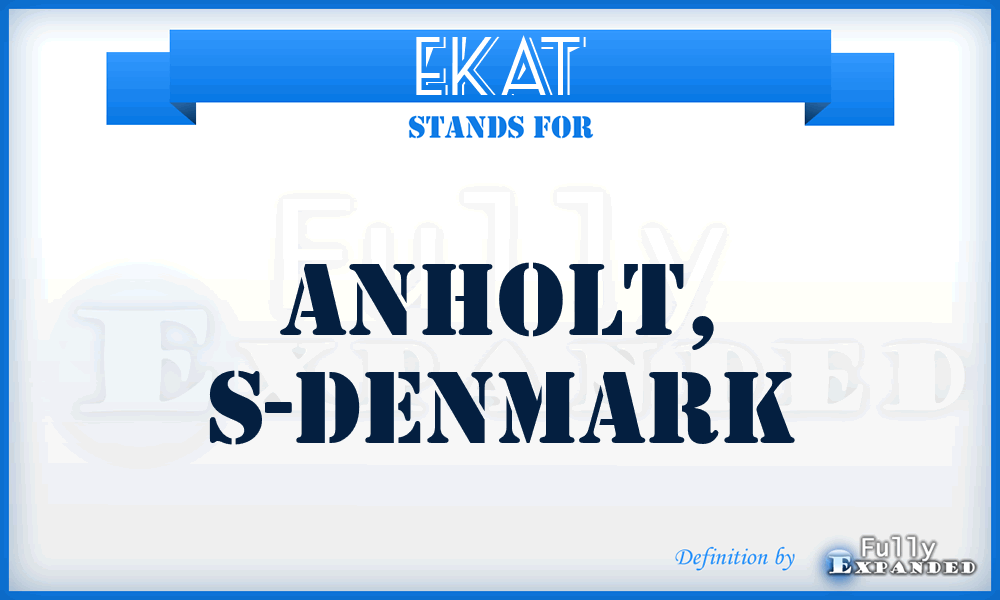 EKAT - Anholt, S-Denmark