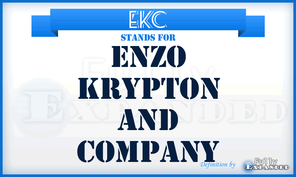 EKC - Enzo Krypton and Company
