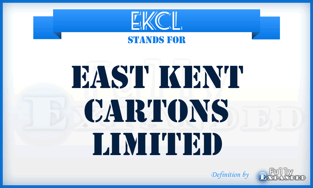 EKCL - East Kent Cartons Limited