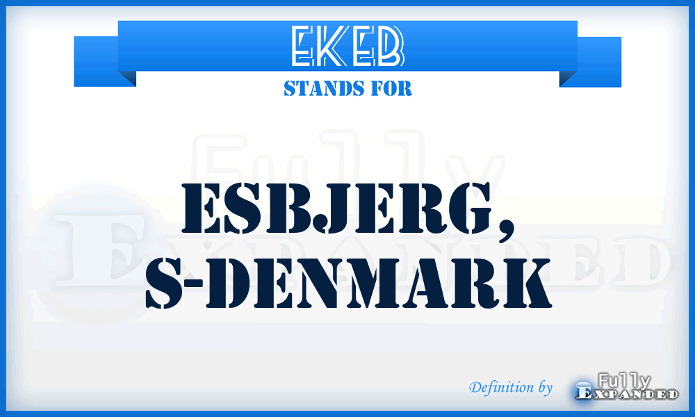 EKEB - Esbjerg, S-Denmark