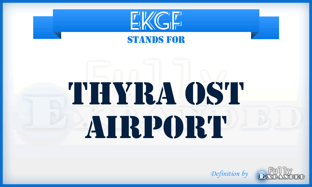 EKGF - Thyra Ost airport