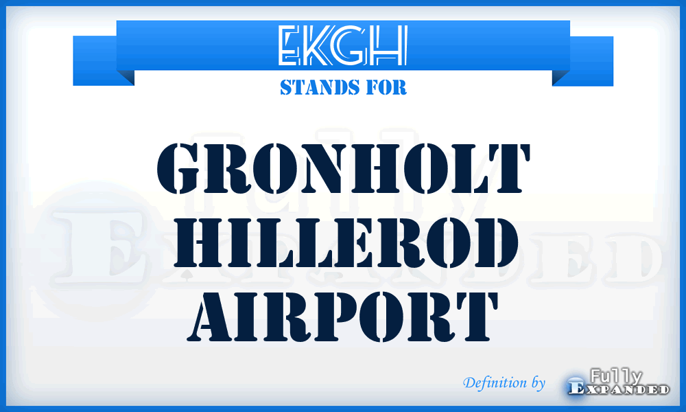 EKGH - Gronholt Hillerod airport