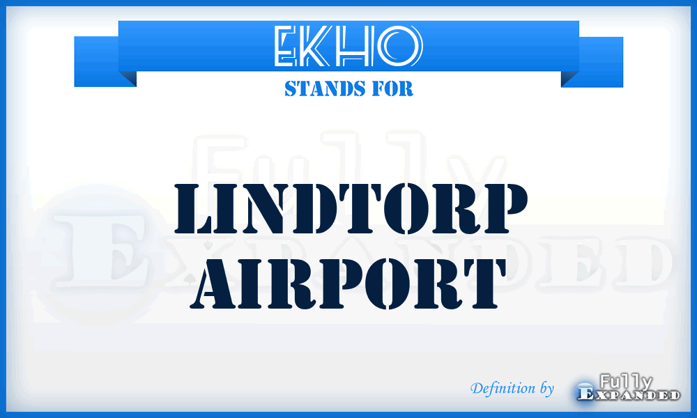 EKHO - Lindtorp airport