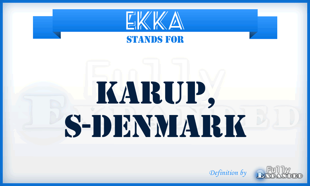 EKKA - Karup, S-Denmark