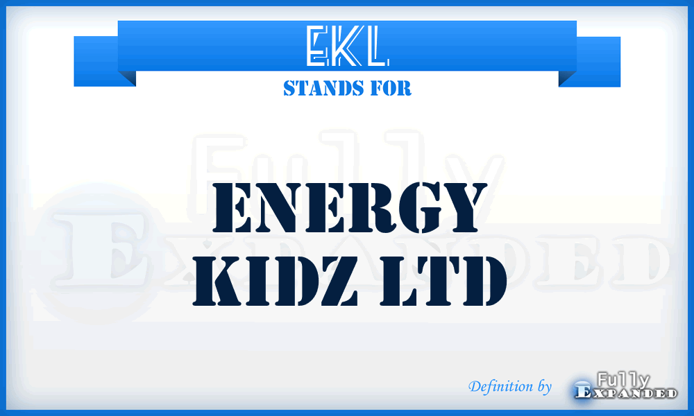 EKL - Energy Kidz Ltd