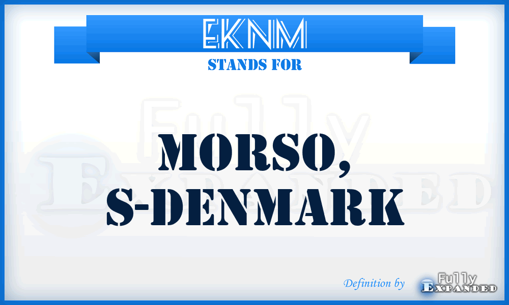 EKNM - Morso, S-Denmark