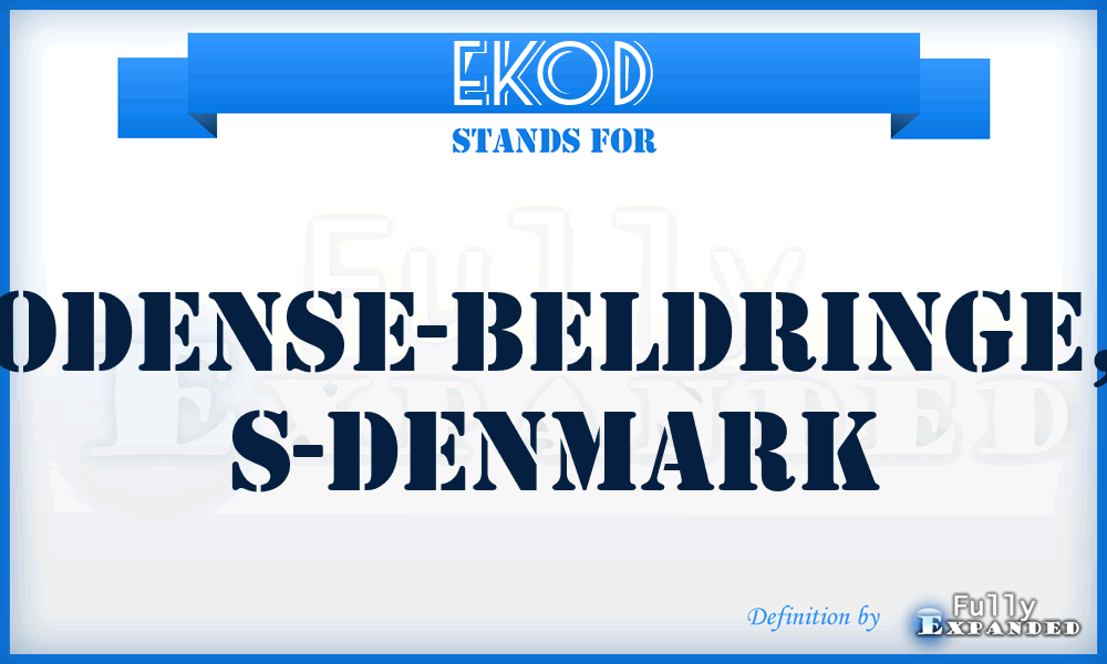 EKOD - Odense-Beldringe, S-Denmark