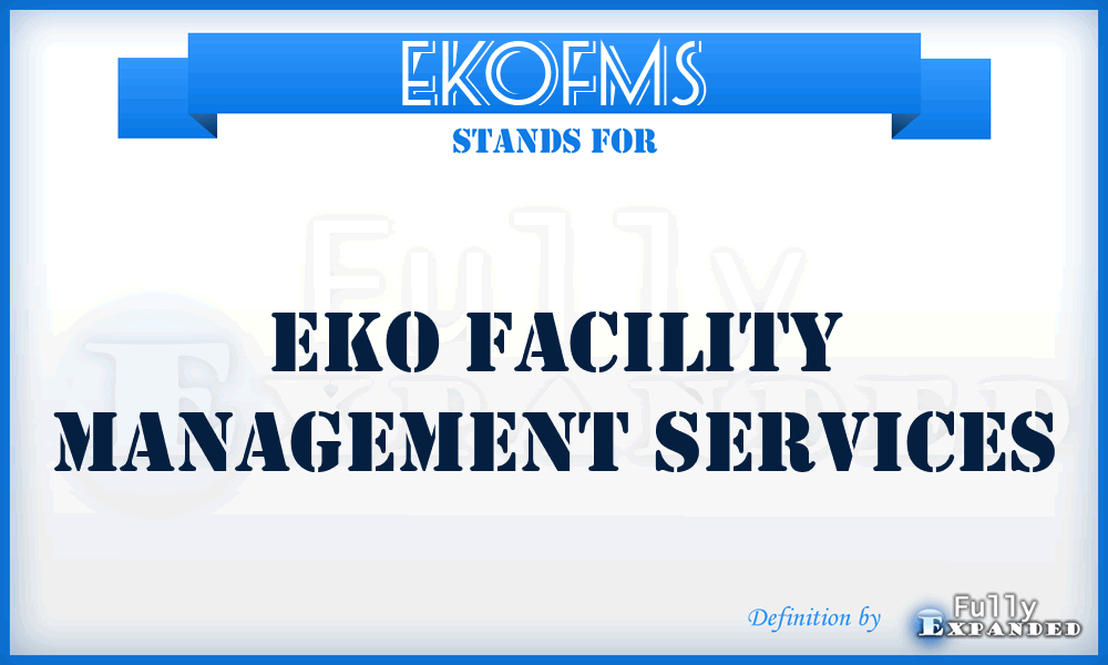 EKOFMS - EKO Facility Management Services
