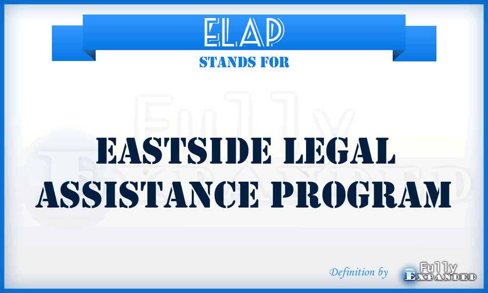 ELAP - Eastside Legal Assistance Program