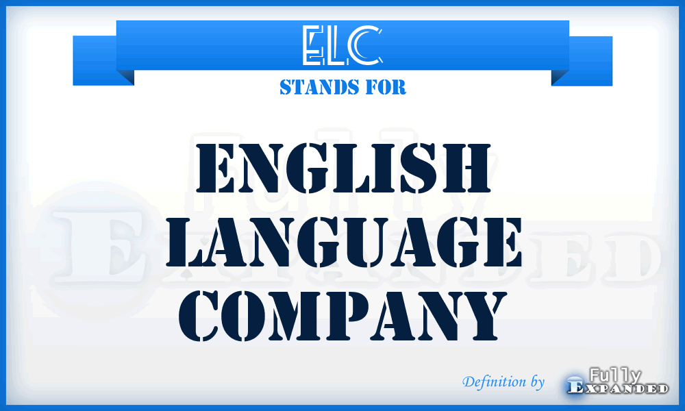 ELC - English Language Company