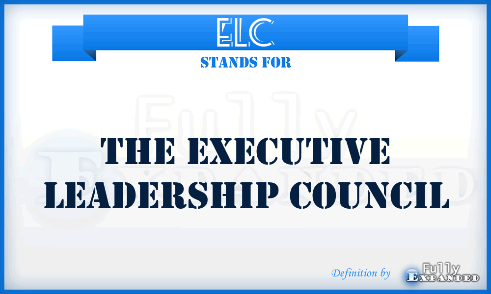 ELC - The Executive Leadership Council