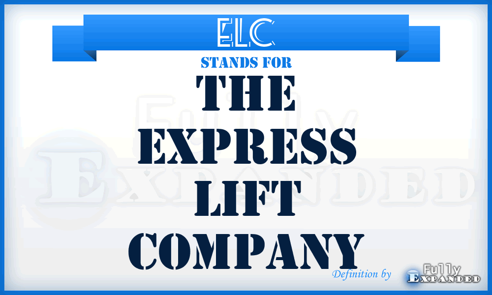 ELC - The Express Lift Company
