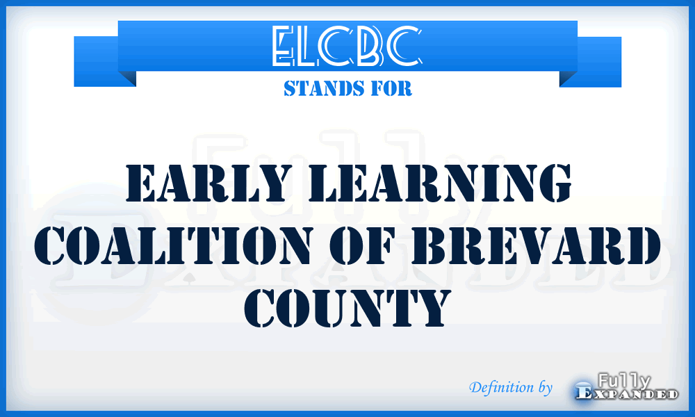 ELCBC - Early Learning Coalition of Brevard County