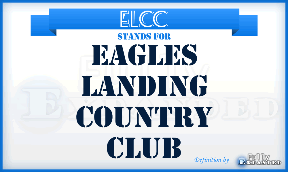 ELCC - Eagles Landing Country Club