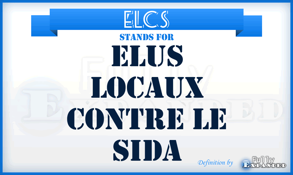 ELCS - Elus Locaux Contre le Sida