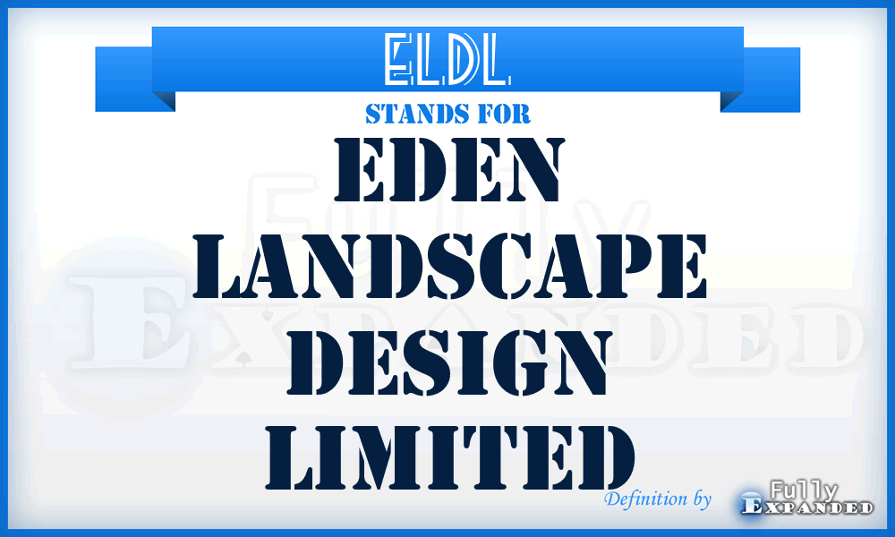 ELDL - Eden Landscape Design Limited