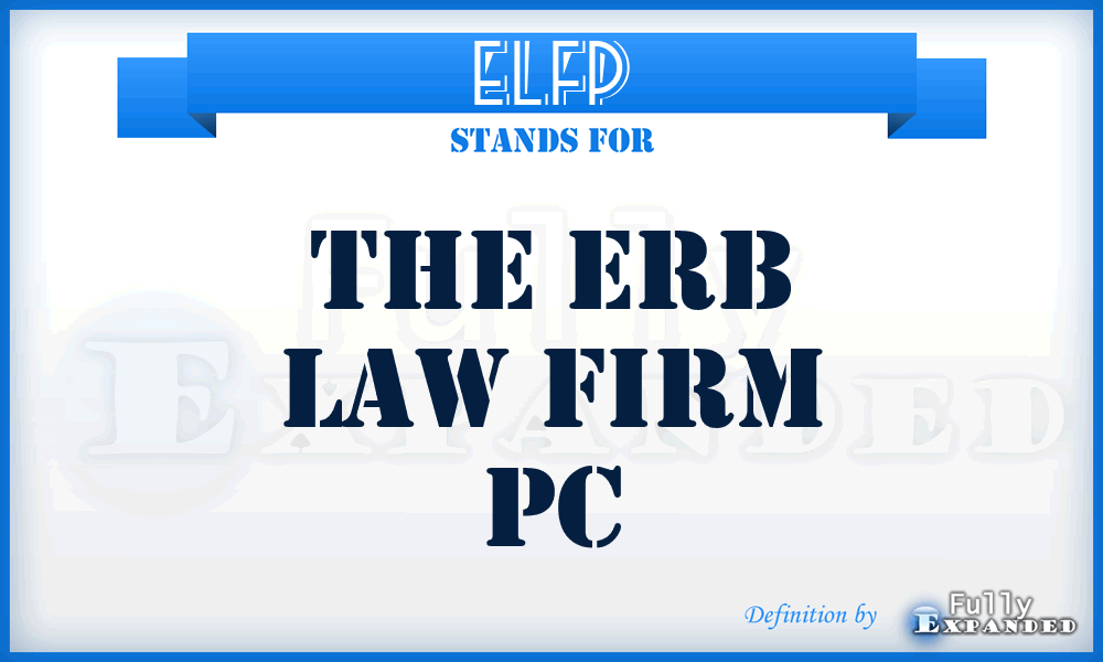 ELFP - The Erb Law Firm Pc