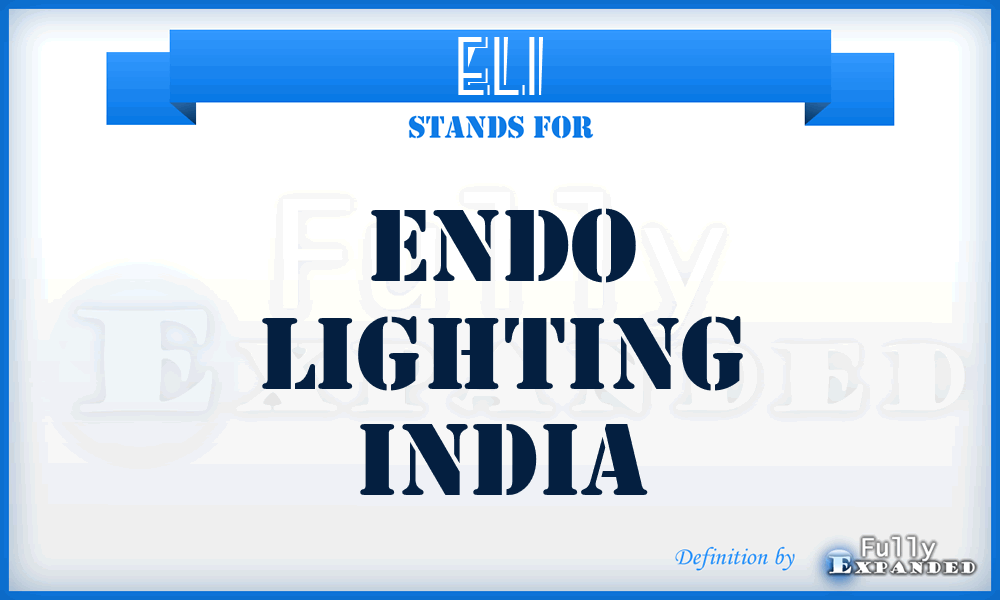 ELI - Endo Lighting India