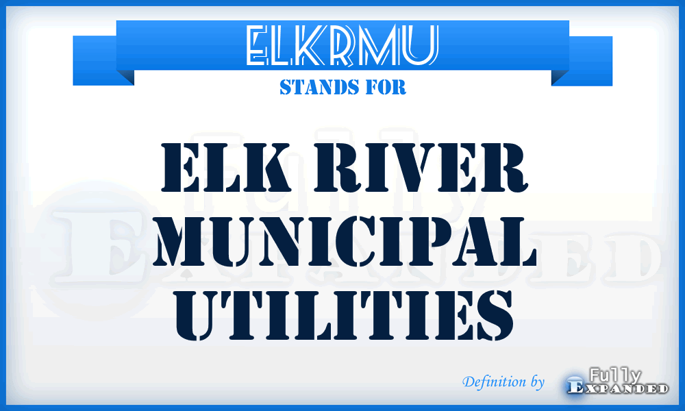 ELKRMU - ELK River Municipal Utilities