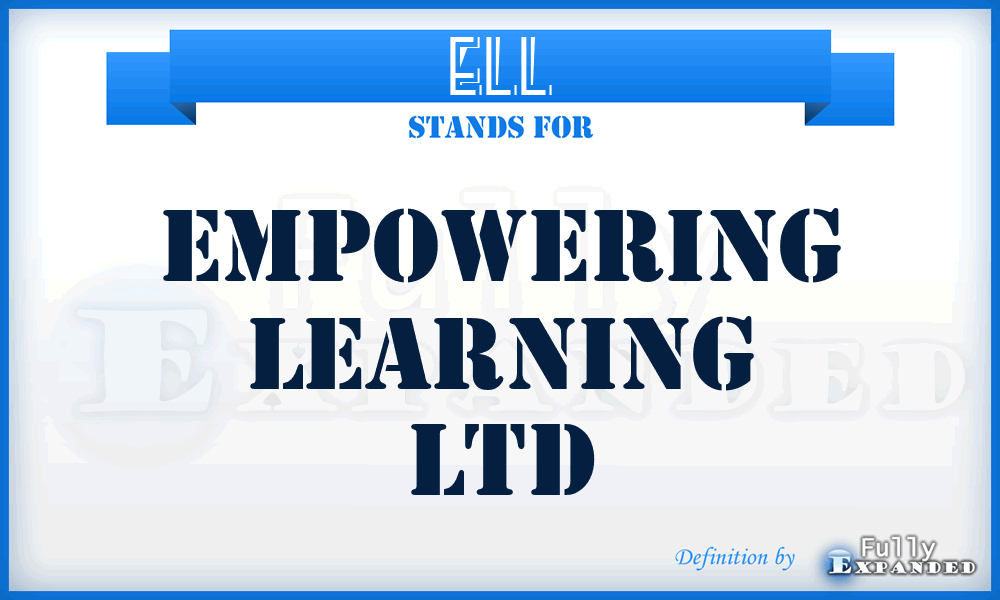 ELL - Empowering Learning Ltd